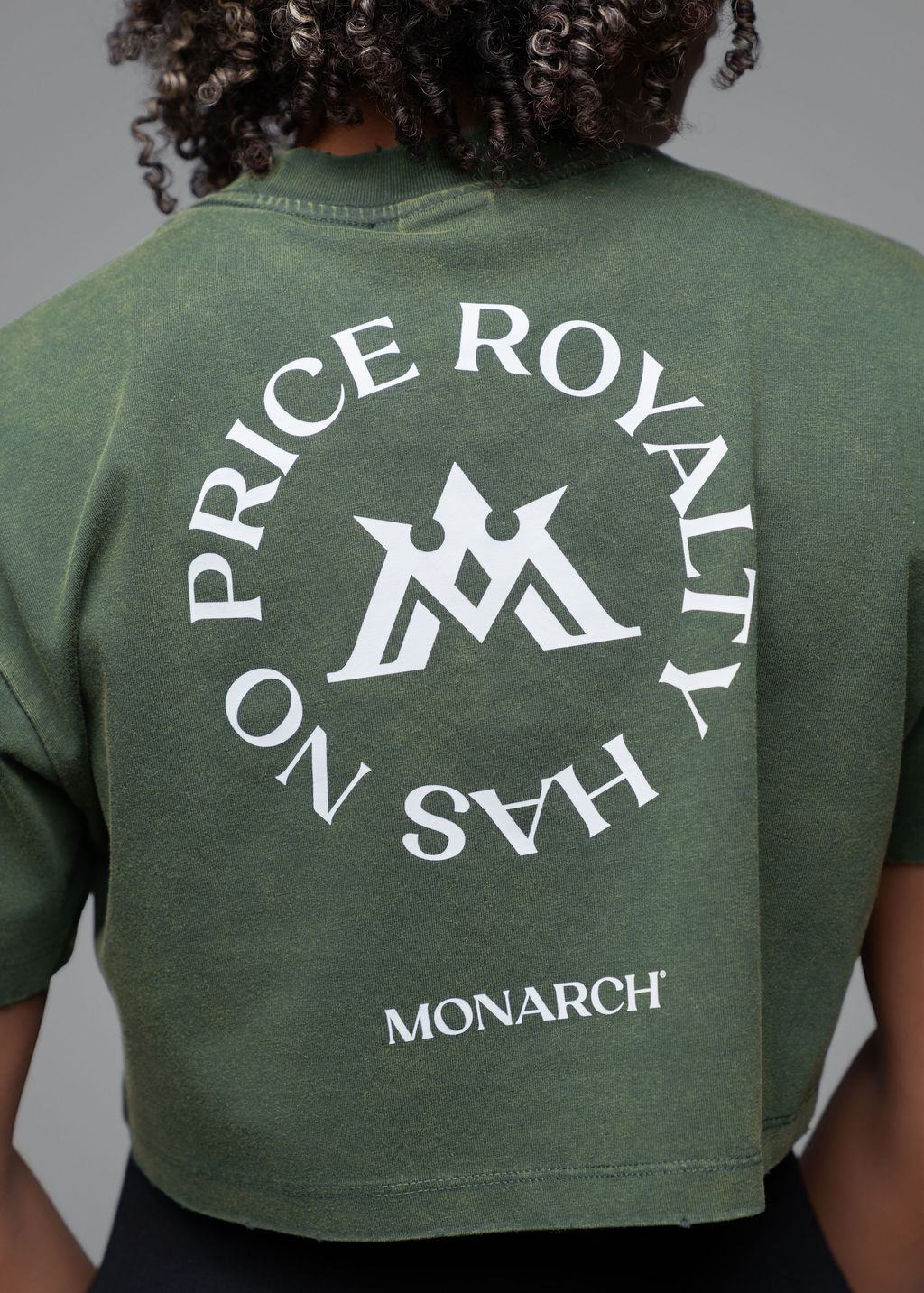 MONARCH® Women's Crop Tee Military Green