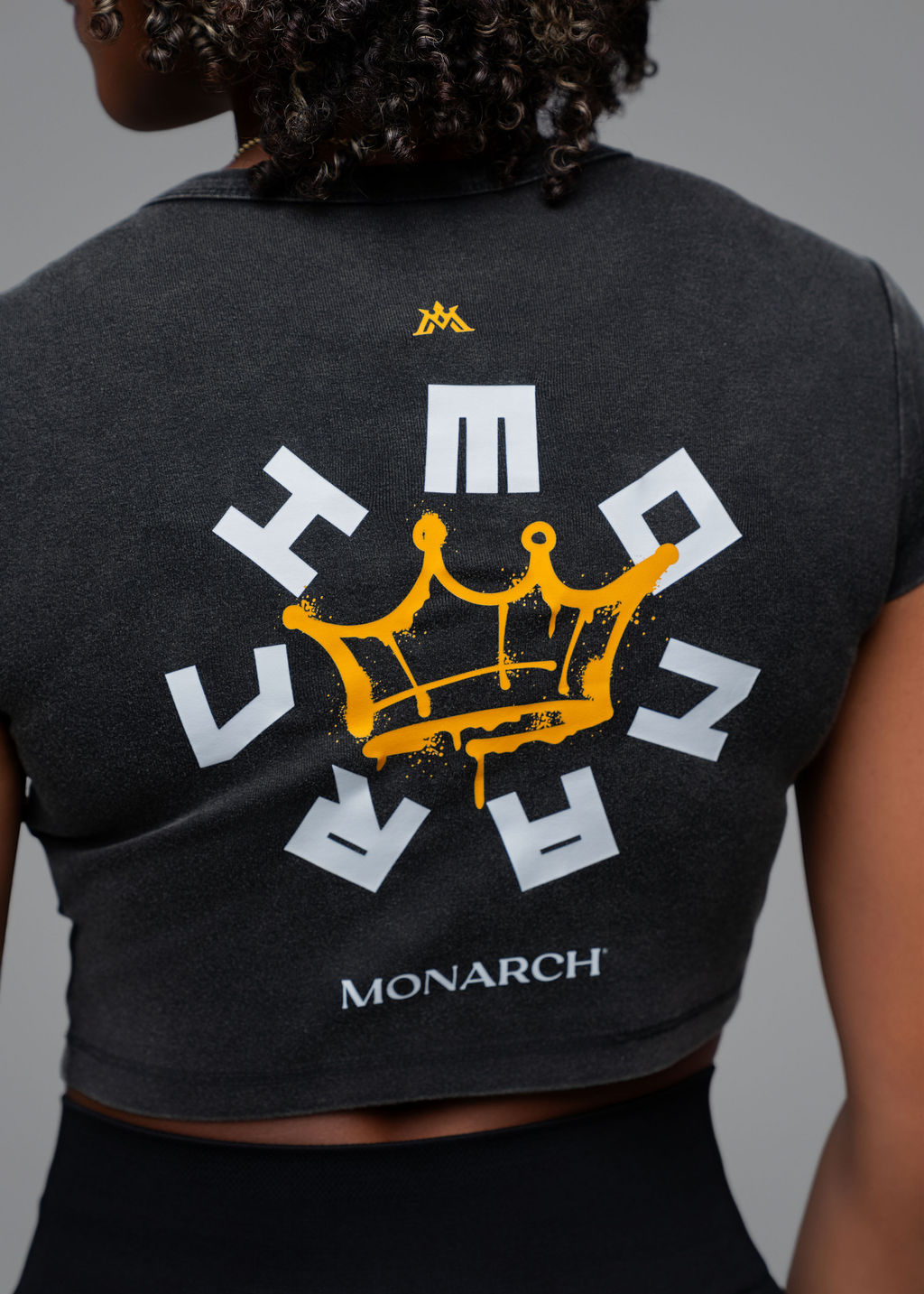 MONARCH® Women's Crop Tee Royalty Grey