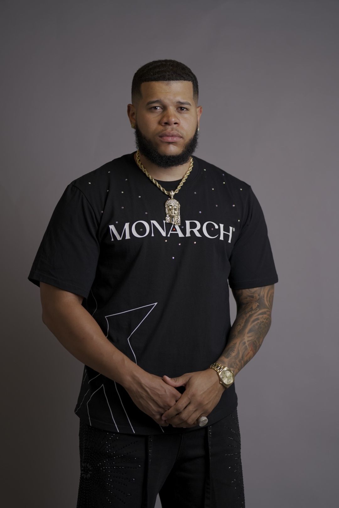 MONARCH® Black Oversized Tee
