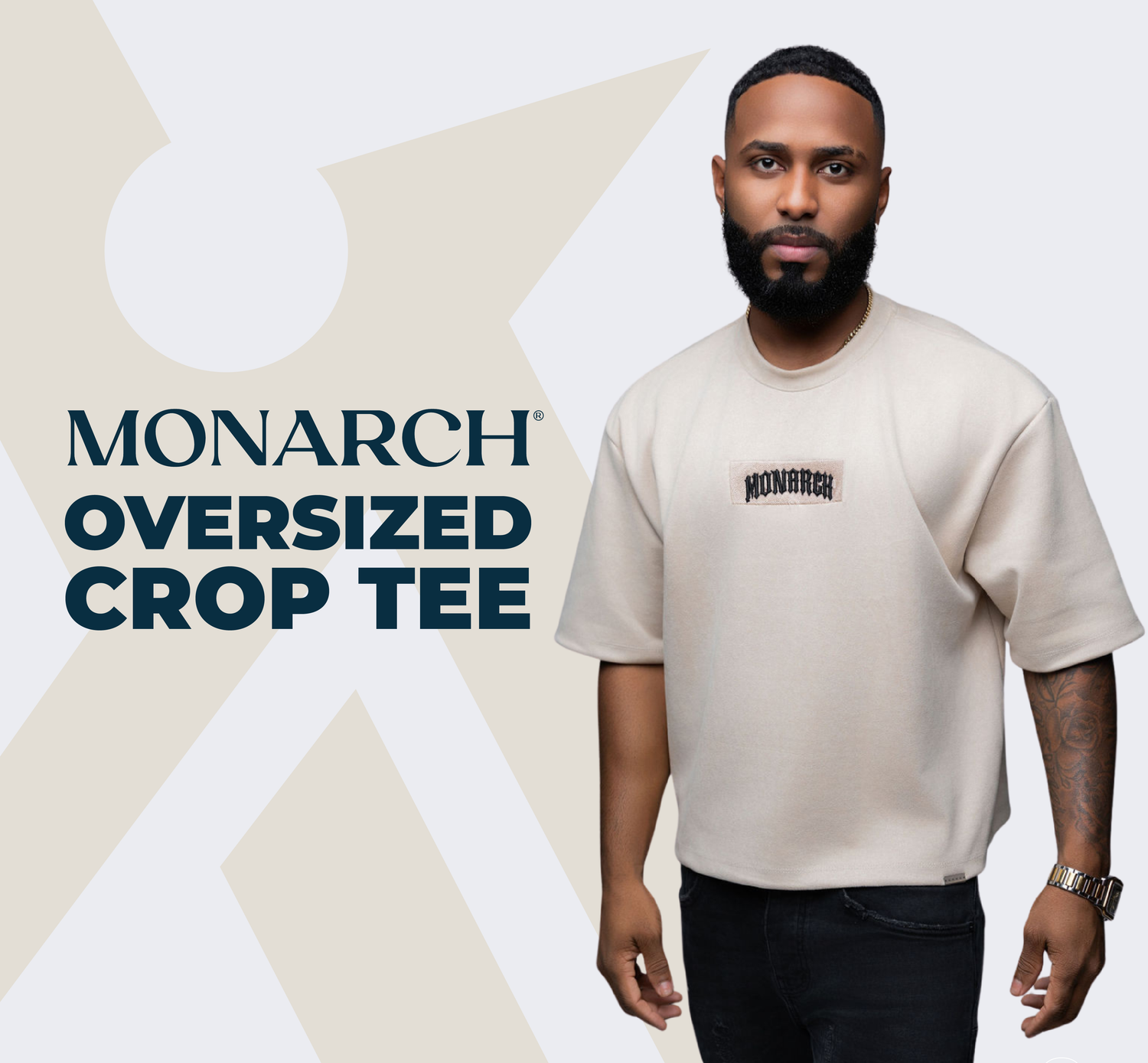 Monarch Oversized Crop Tee