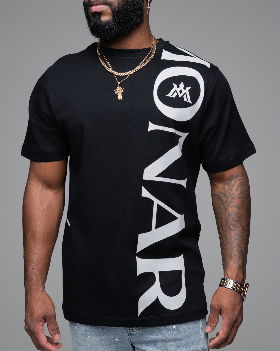 MONARCH® Black short-sleeve T-shirt