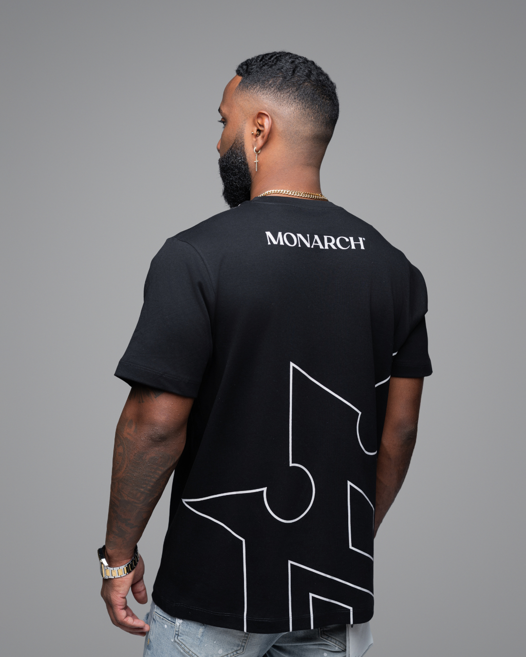 MONARCH® Black short-sleeve T-shirt