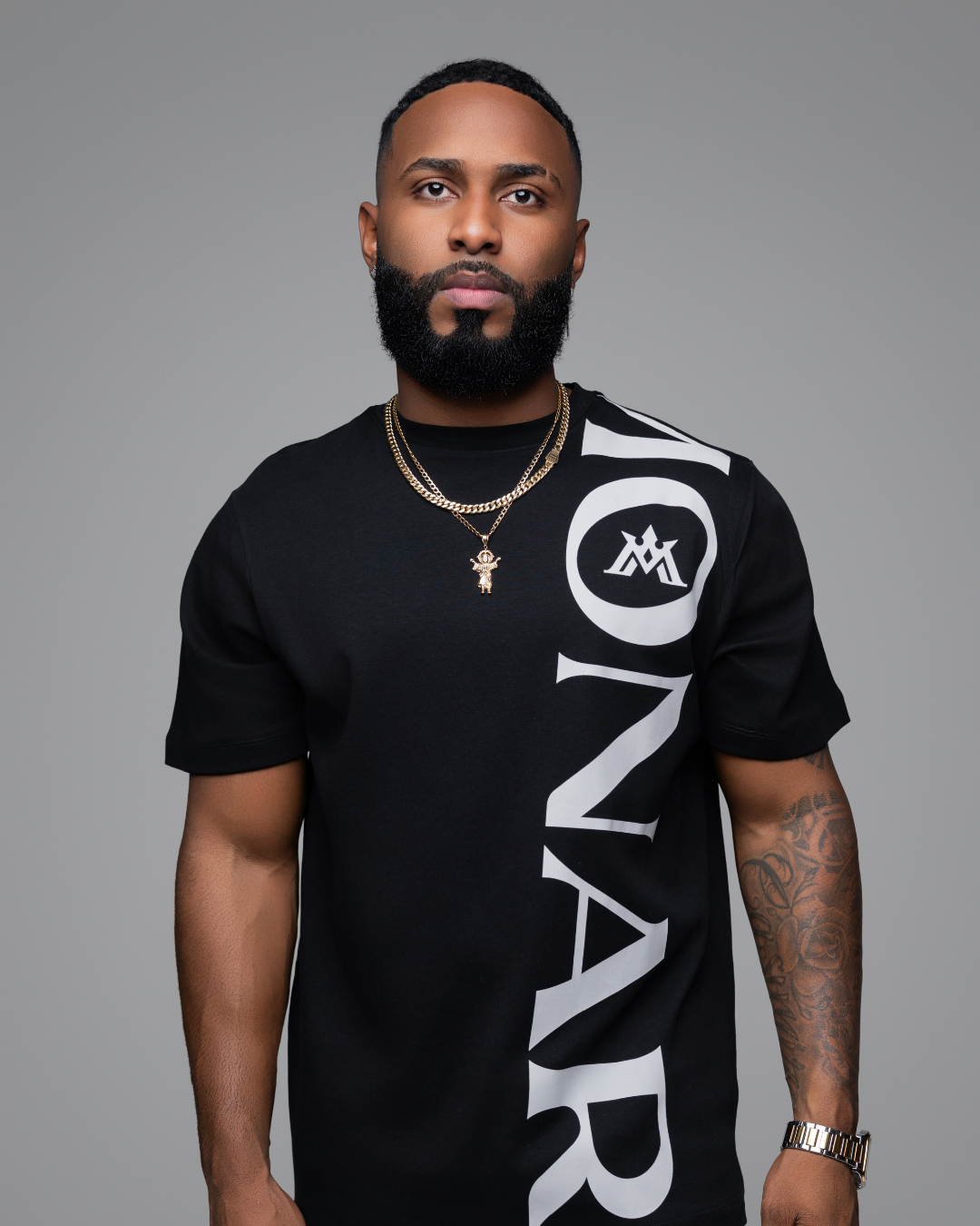 MONARCH® Black short-sleeve T-shirt