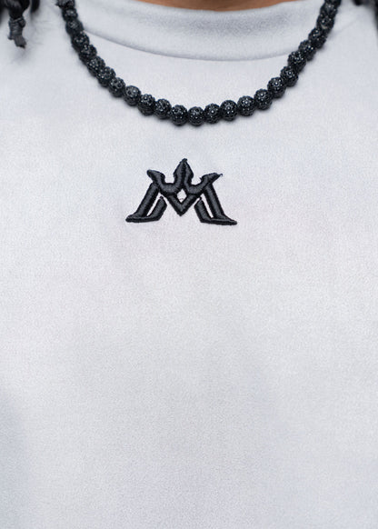 💎 Monarch Oversized Fit Tee | "Crest" Edition (Cloud Grey)