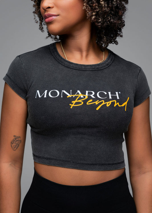 MONARCH®  Women's Crop Tee Royalty Grey
