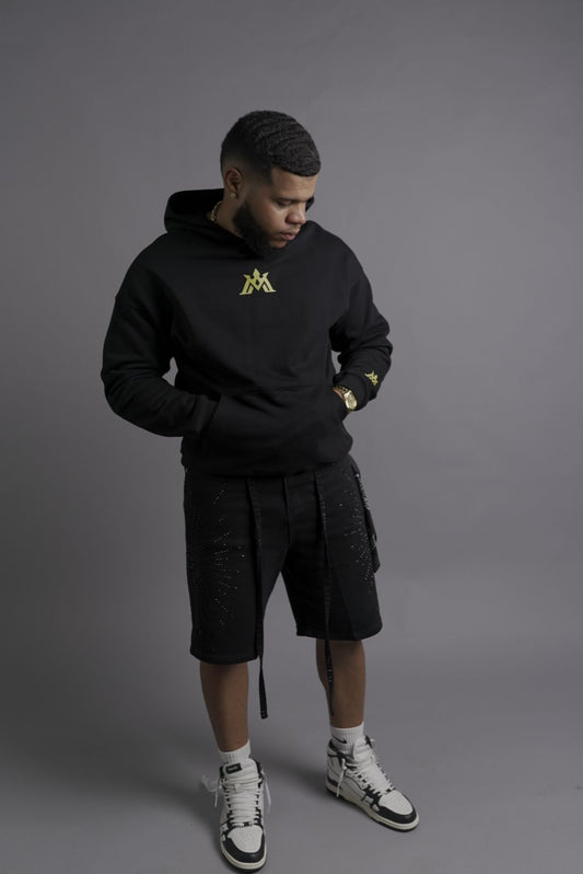 MONARCH®  Black Hoodie (Neon Graphics)