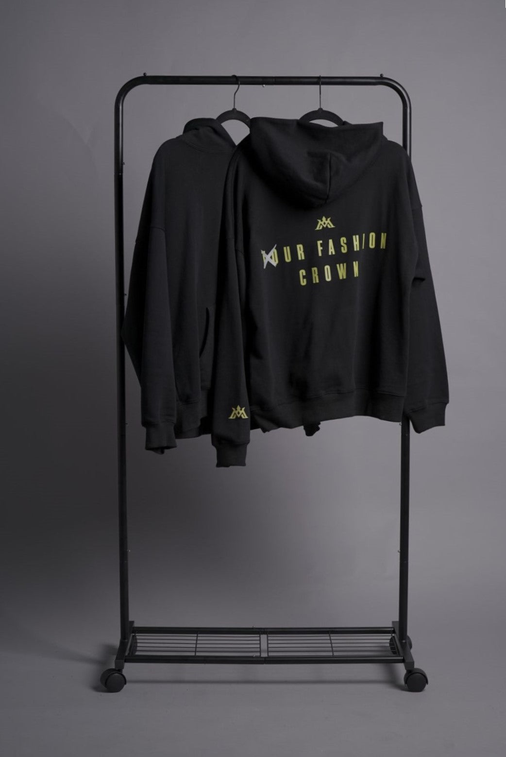 MONARCH®  Black Hoodie (Neon Graphics)